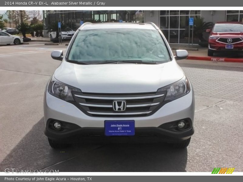 Alabaster Silver Metallic / Gray 2014 Honda CR-V EX-L