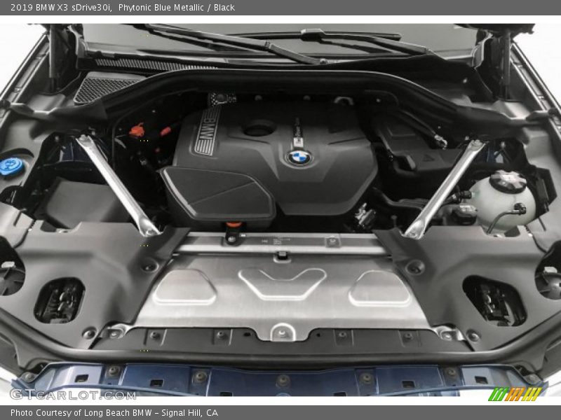 Phytonic Blue Metallic / Black 2019 BMW X3 sDrive30i