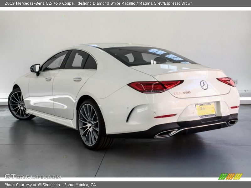 designo Diamond White Metallic / Magma Grey/Espresso Brown 2019 Mercedes-Benz CLS 450 Coupe