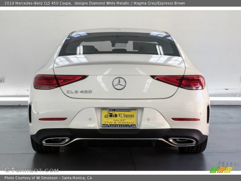 designo Diamond White Metallic / Magma Grey/Espresso Brown 2019 Mercedes-Benz CLS 450 Coupe