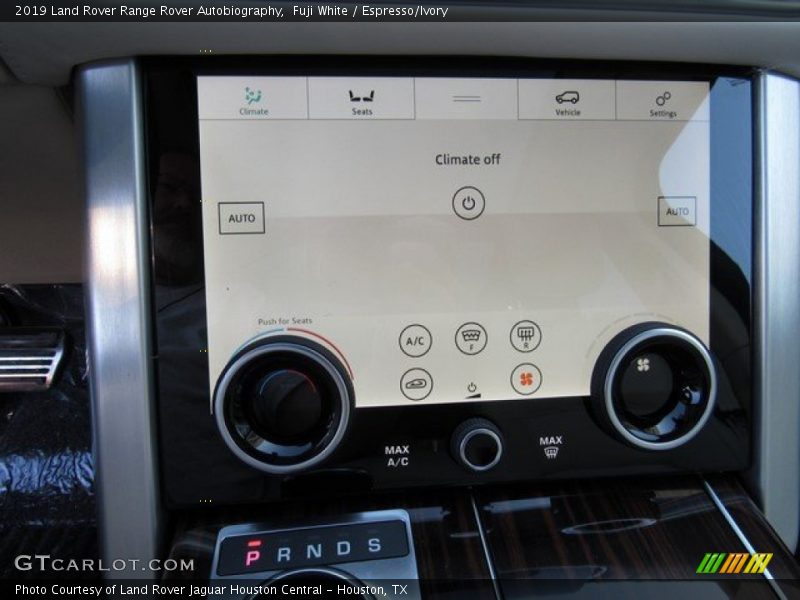 Controls of 2019 Range Rover Autobiography