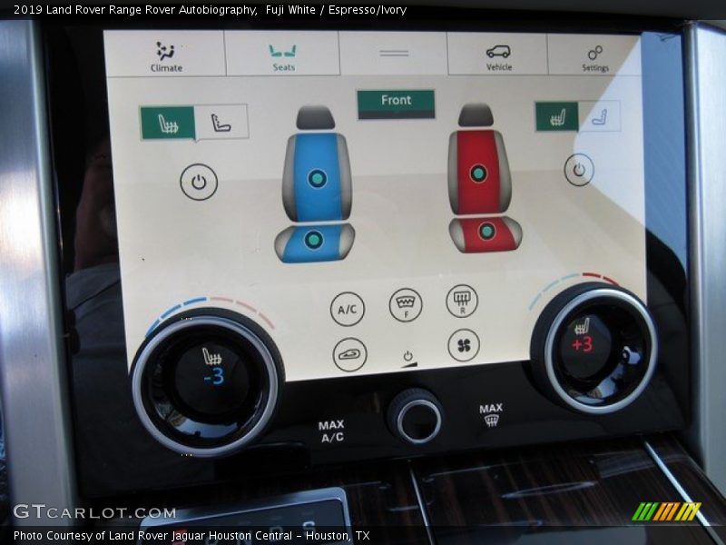 Controls of 2019 Range Rover Autobiography