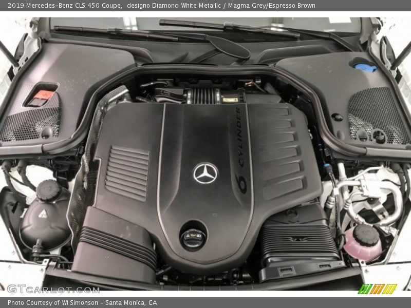 designo Diamond White Metallic / Magma Grey/Espresso Brown 2019 Mercedes-Benz CLS 450 Coupe