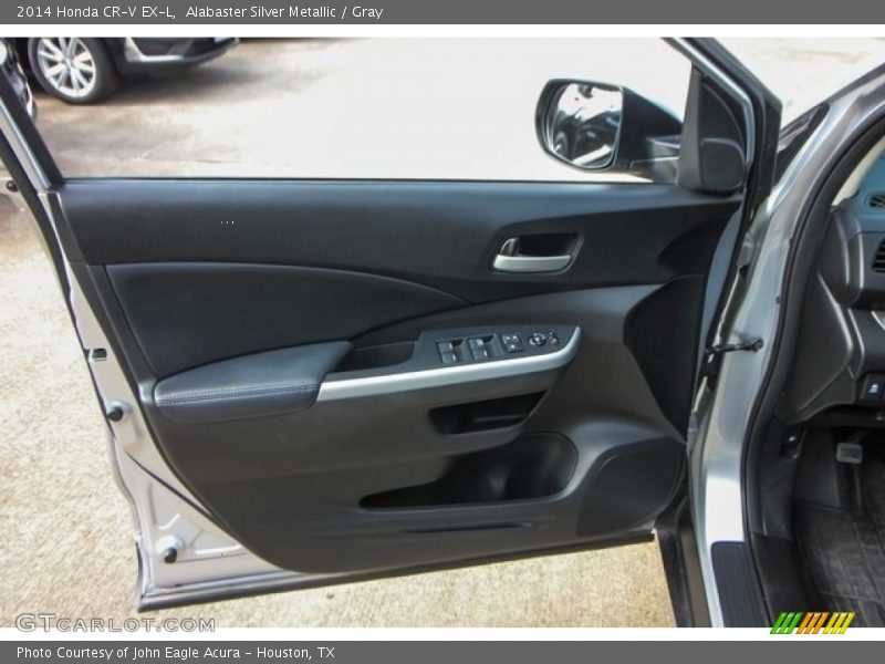 Alabaster Silver Metallic / Gray 2014 Honda CR-V EX-L