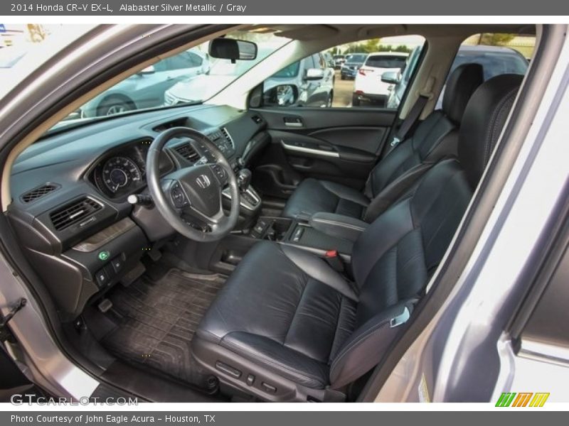 Alabaster Silver Metallic / Gray 2014 Honda CR-V EX-L