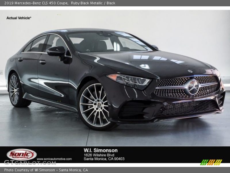 Ruby Black Metallic / Black 2019 Mercedes-Benz CLS 450 Coupe