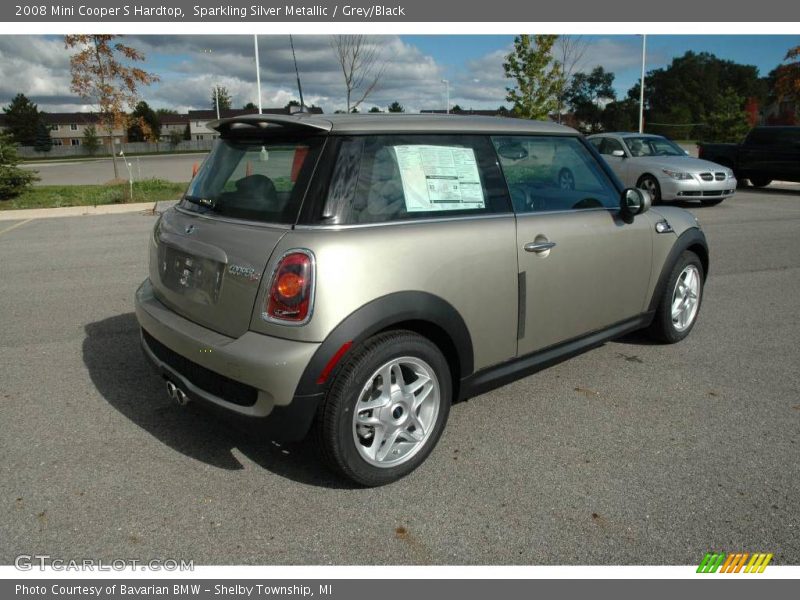 Sparkling Silver Metallic / Grey/Black 2008 Mini Cooper S Hardtop