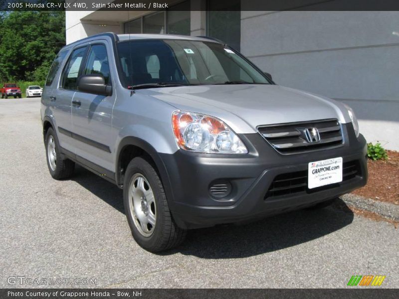 Satin Silver Metallic / Black 2005 Honda CR-V LX 4WD