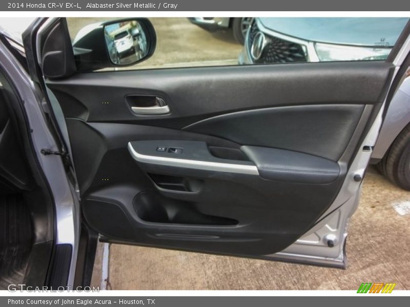 Alabaster Silver Metallic / Gray 2014 Honda CR-V EX-L