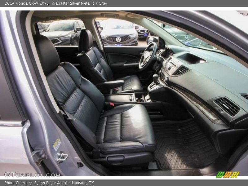 Alabaster Silver Metallic / Gray 2014 Honda CR-V EX-L