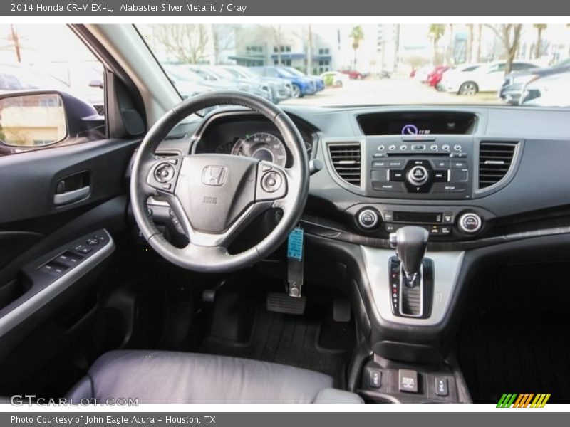 Alabaster Silver Metallic / Gray 2014 Honda CR-V EX-L