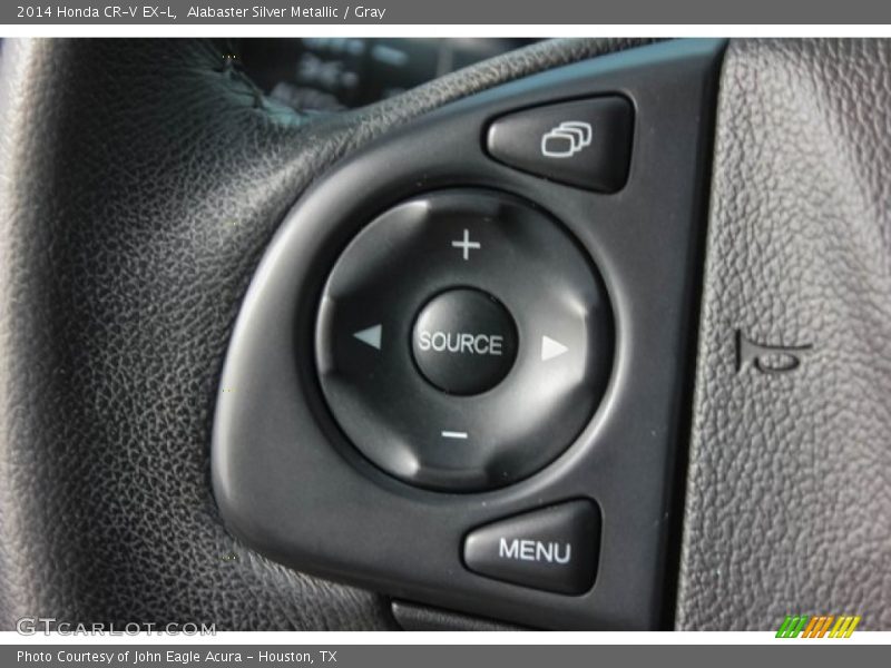 Alabaster Silver Metallic / Gray 2014 Honda CR-V EX-L