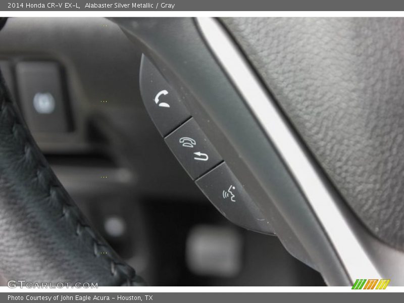 Alabaster Silver Metallic / Gray 2014 Honda CR-V EX-L