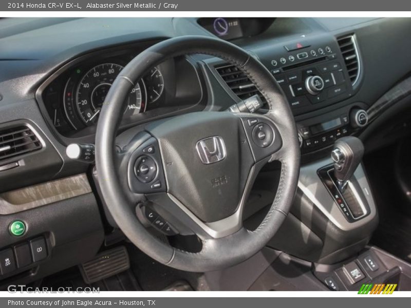 Alabaster Silver Metallic / Gray 2014 Honda CR-V EX-L