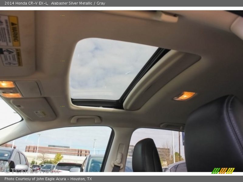 Alabaster Silver Metallic / Gray 2014 Honda CR-V EX-L