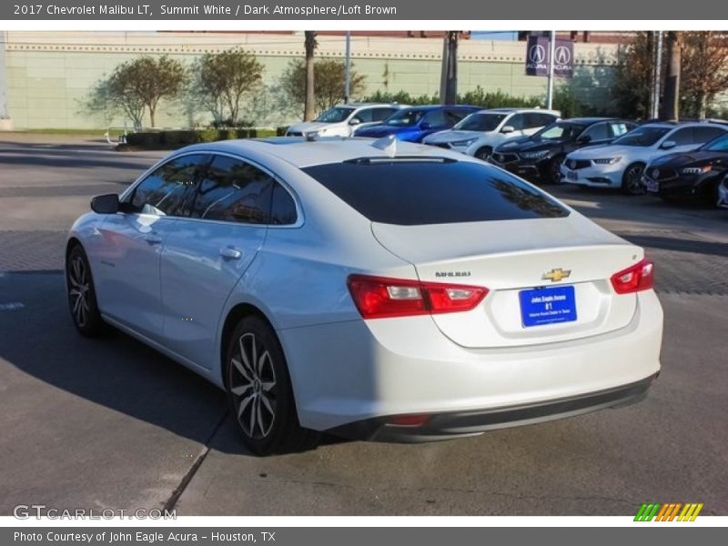 Summit White / Dark Atmosphere/Loft Brown 2017 Chevrolet Malibu LT