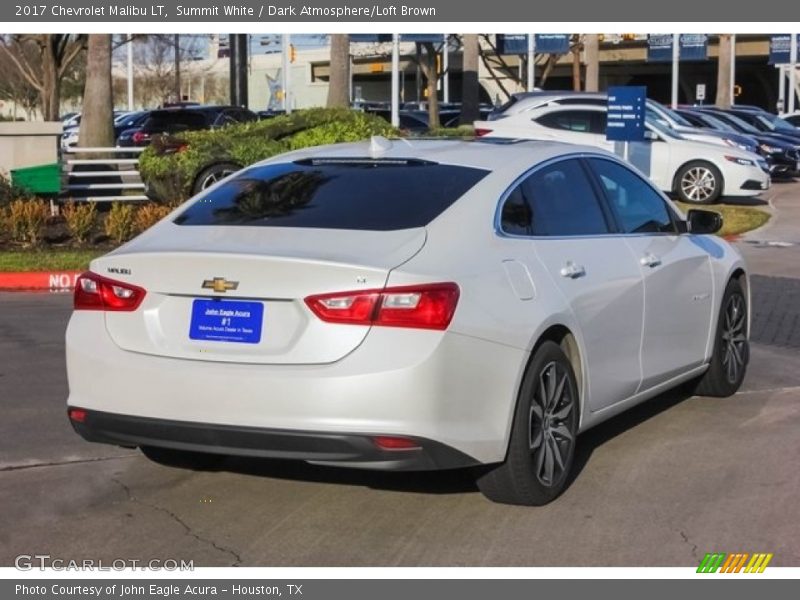 Summit White / Dark Atmosphere/Loft Brown 2017 Chevrolet Malibu LT