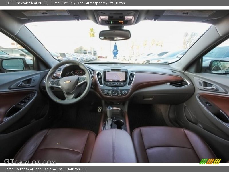 Summit White / Dark Atmosphere/Loft Brown 2017 Chevrolet Malibu LT