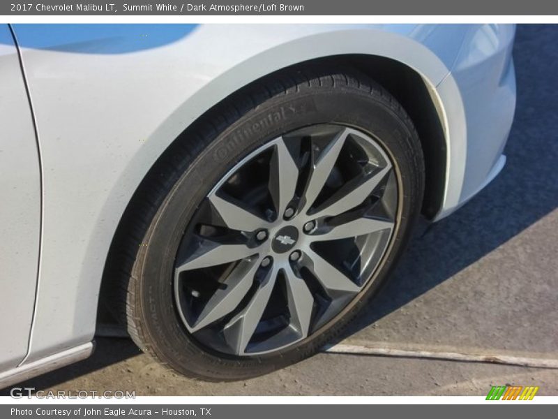 Summit White / Dark Atmosphere/Loft Brown 2017 Chevrolet Malibu LT