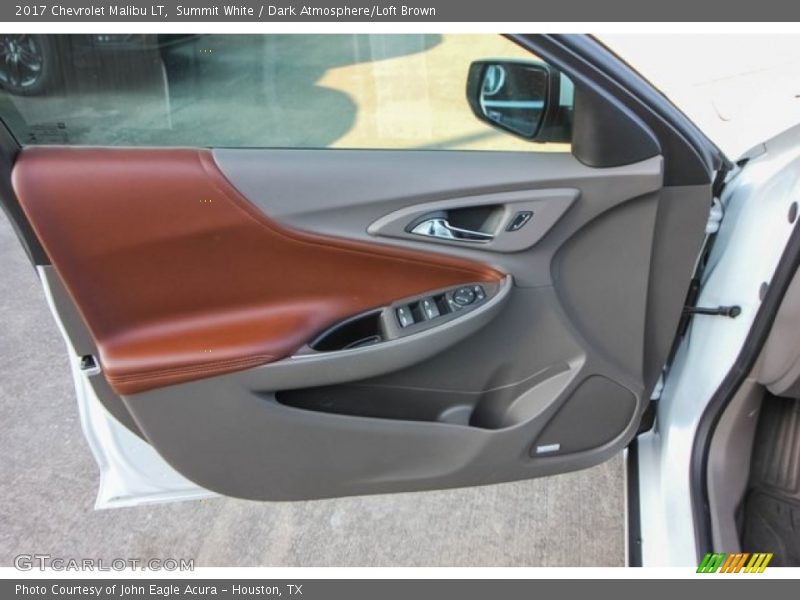 Summit White / Dark Atmosphere/Loft Brown 2017 Chevrolet Malibu LT