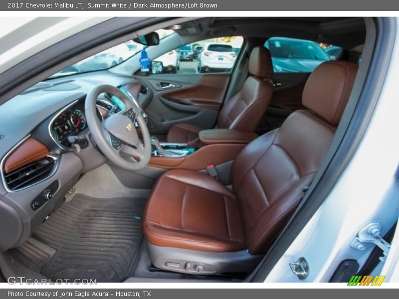 Summit White / Dark Atmosphere/Loft Brown 2017 Chevrolet Malibu LT