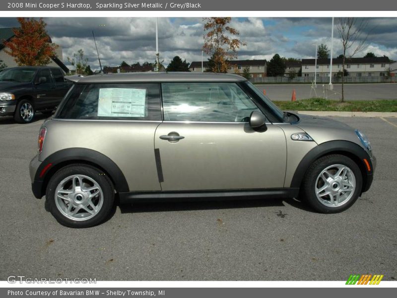 Sparkling Silver Metallic / Grey/Black 2008 Mini Cooper S Hardtop