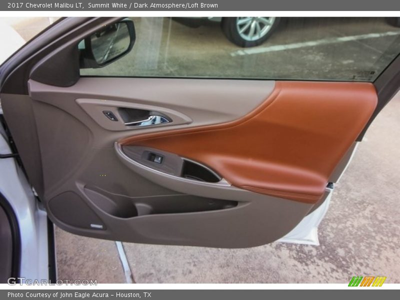 Summit White / Dark Atmosphere/Loft Brown 2017 Chevrolet Malibu LT