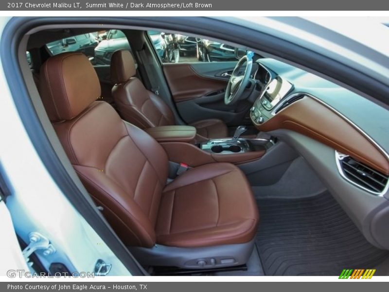 Summit White / Dark Atmosphere/Loft Brown 2017 Chevrolet Malibu LT