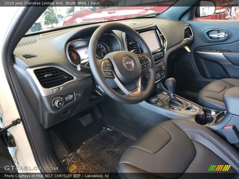 Bright White / Black 2019 Jeep Cherokee Limited 4x4