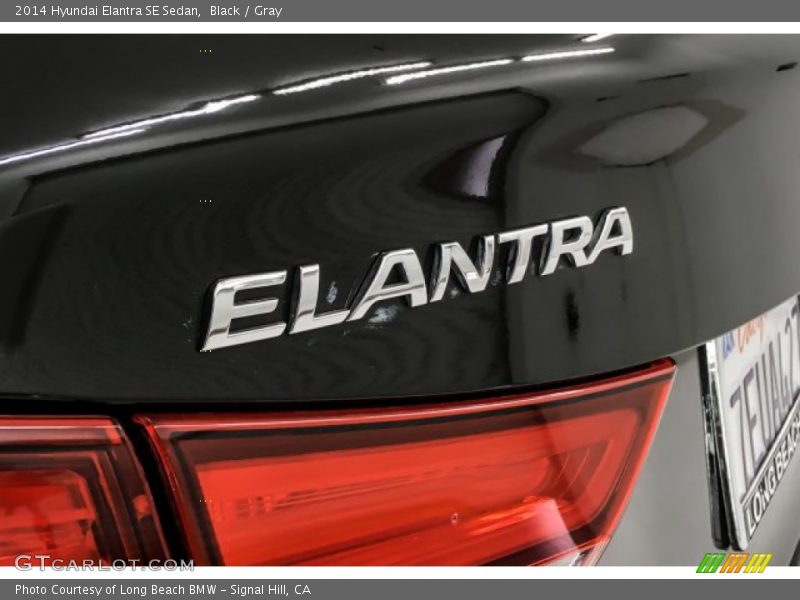 Black / Gray 2014 Hyundai Elantra SE Sedan