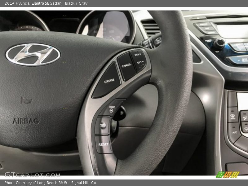 Black / Gray 2014 Hyundai Elantra SE Sedan