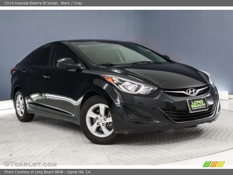 Black / Gray 2014 Hyundai Elantra SE Sedan
