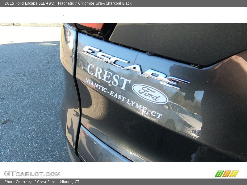 Magnetic / Chromite Gray/Charcoal Black 2019 Ford Escape SEL 4WD