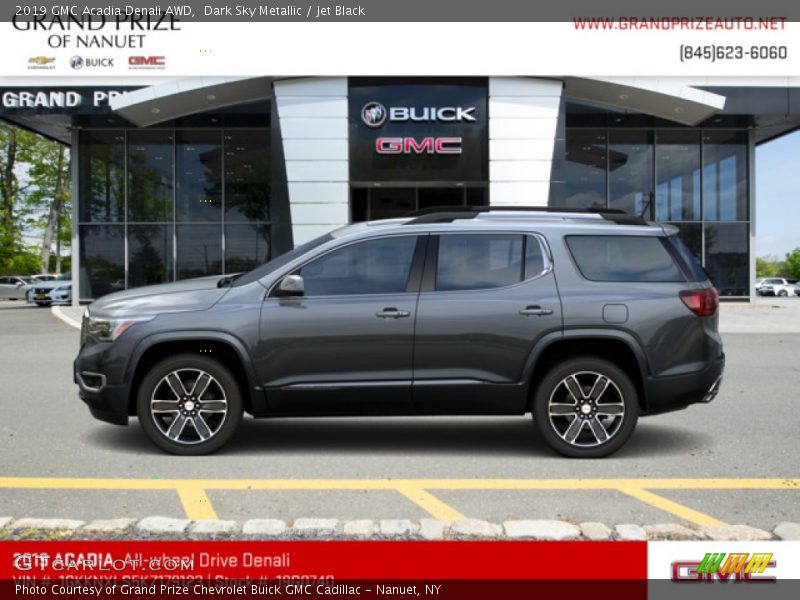 Dark Sky Metallic / Jet Black 2019 GMC Acadia Denali AWD