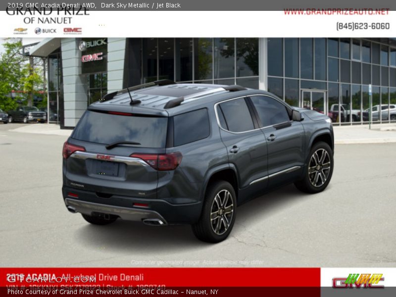 Dark Sky Metallic / Jet Black 2019 GMC Acadia Denali AWD