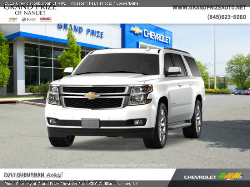 Iridescent Pearl Tricoat / Cocoa/Dune 2019 Chevrolet Suburban LT 4WD