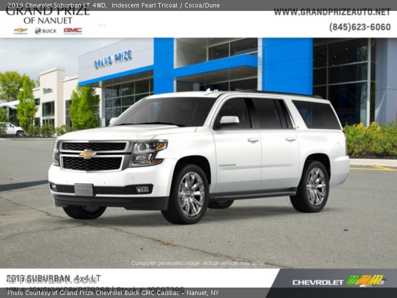 Iridescent Pearl Tricoat / Cocoa/Dune 2019 Chevrolet Suburban LT 4WD