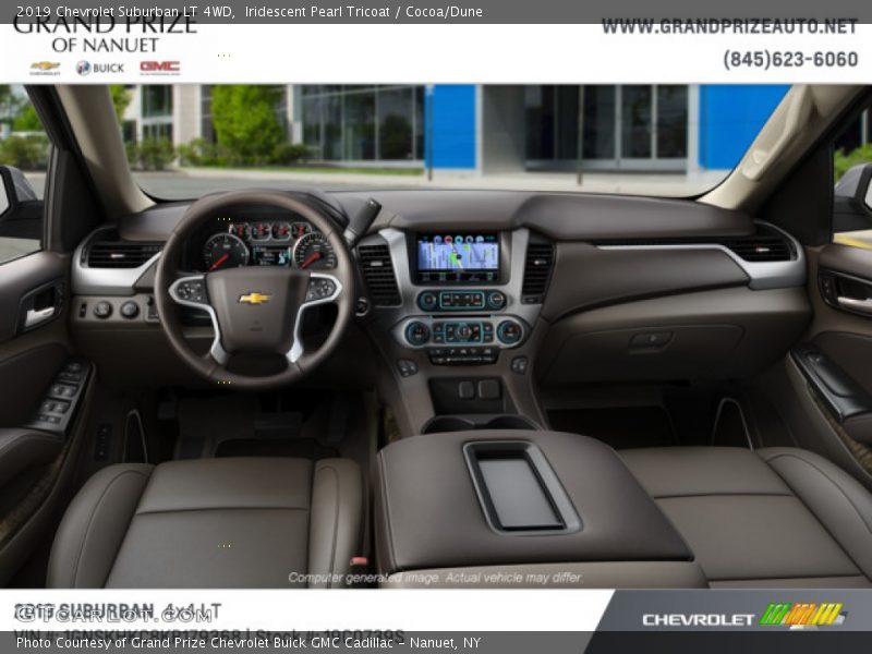 Iridescent Pearl Tricoat / Cocoa/Dune 2019 Chevrolet Suburban LT 4WD