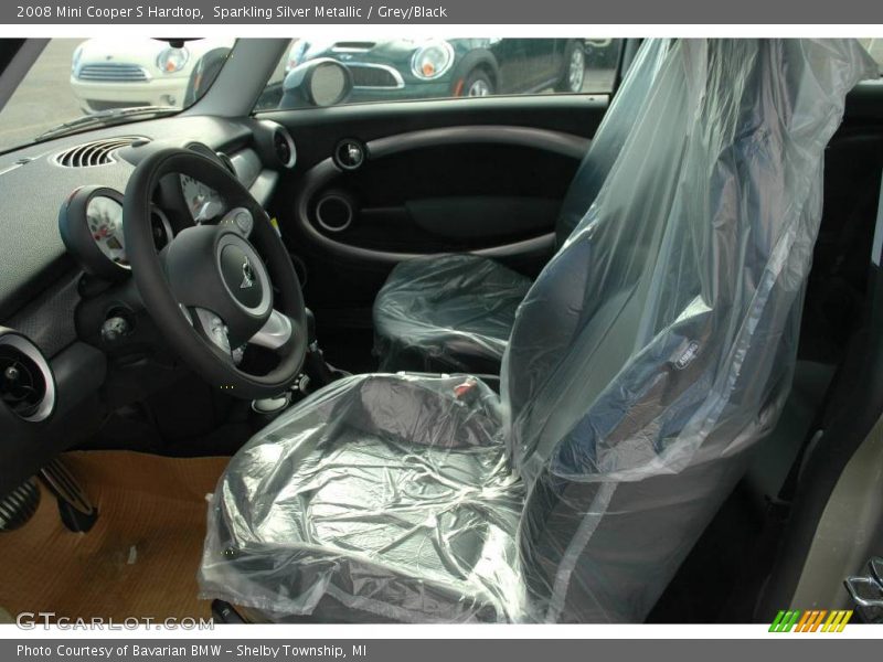 Sparkling Silver Metallic / Grey/Black 2008 Mini Cooper S Hardtop