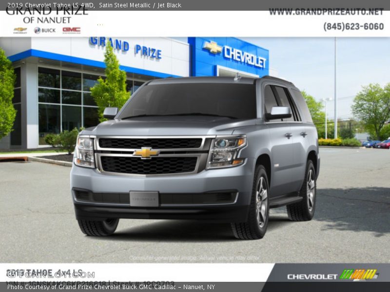 Satin Steel Metallic / Jet Black 2019 Chevrolet Tahoe LS 4WD