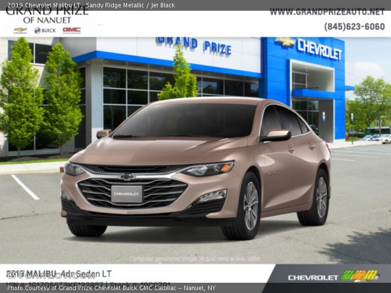 Sandy Ridge Metallic / Jet Black 2019 Chevrolet Malibu LT