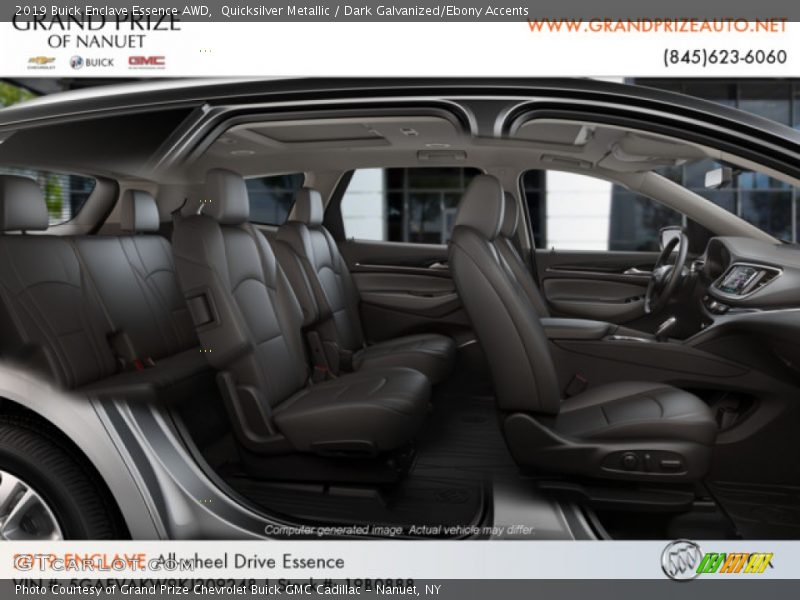 Quicksilver Metallic / Dark Galvanized/Ebony Accents 2019 Buick Enclave Essence AWD