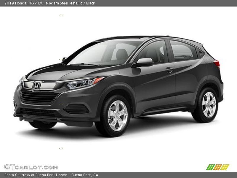 Modern Steel Metallic / Black 2019 Honda HR-V LX