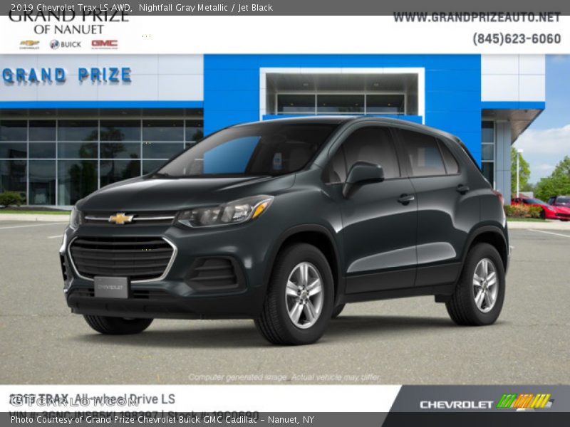 Nightfall Gray Metallic / Jet Black 2019 Chevrolet Trax LS AWD