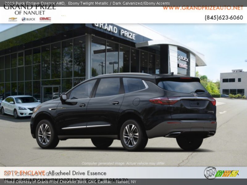 Ebony Twilight Metallic / Dark Galvanized/Ebony Accents 2019 Buick Enclave Essence AWD