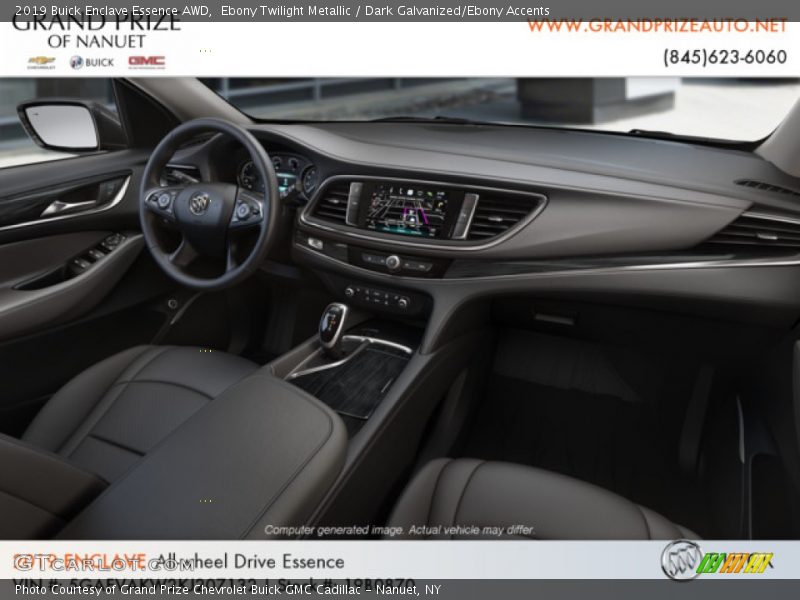 Ebony Twilight Metallic / Dark Galvanized/Ebony Accents 2019 Buick Enclave Essence AWD