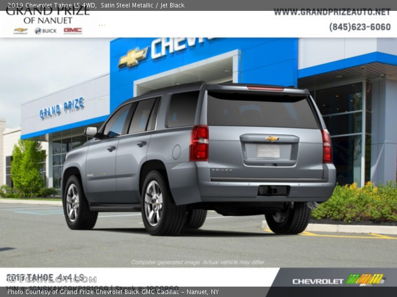 Satin Steel Metallic / Jet Black 2019 Chevrolet Tahoe LS 4WD