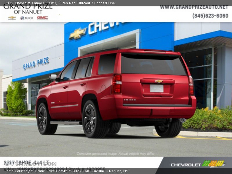 Siren Red Tintcoat / Cocoa/Dune 2019 Chevrolet Tahoe LT 4WD