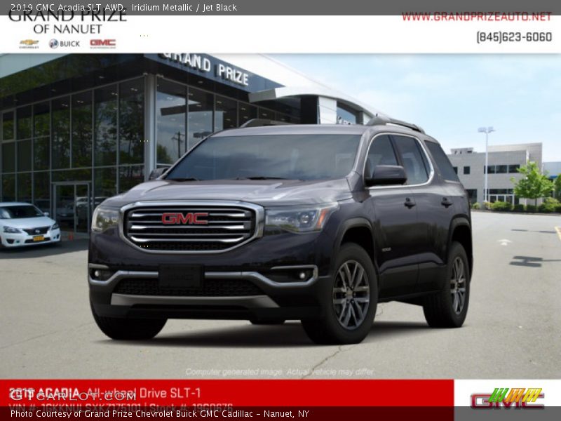 Iridium Metallic / Jet Black 2019 GMC Acadia SLT AWD