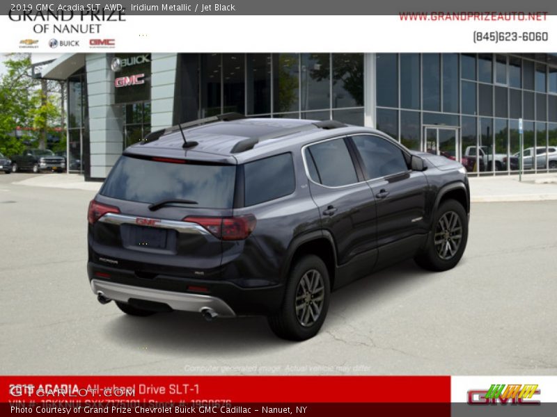 Iridium Metallic / Jet Black 2019 GMC Acadia SLT AWD